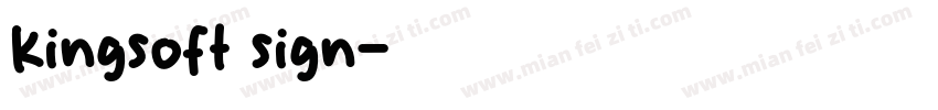 Kingsoft sign字体转换